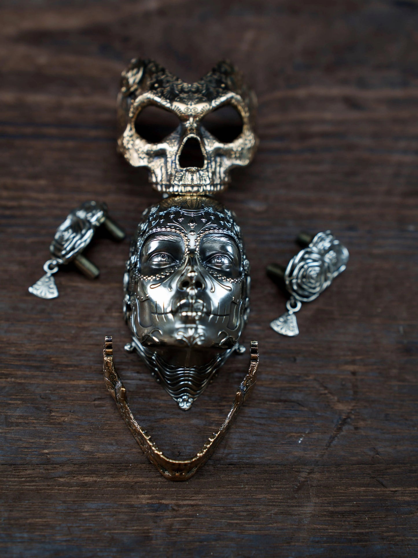 Mechanical Rose Skull